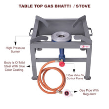 kiran MS 18x18 Gas stove/Bhatti,  High Pressure Burner  (1 Burners)