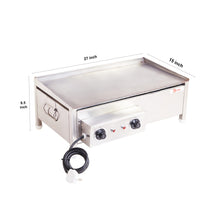 Kiran Hot Dosa Plate Stainless Steel Body with Plate Size 15 x 27 for Making Dosa, Capati Amlete Uttapa