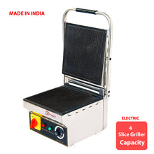 Kiran Kitchen Commercial 2-Step Sandwich Griller, - Durable Metal, Ideal for Restaurant and Hotel Kitchens.